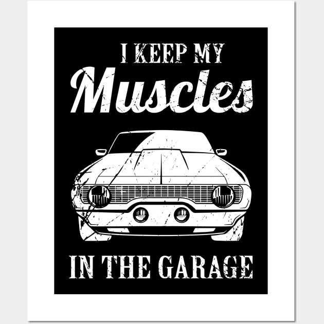 I Keep My Muscles In the Garage Wall Art by sandyrm